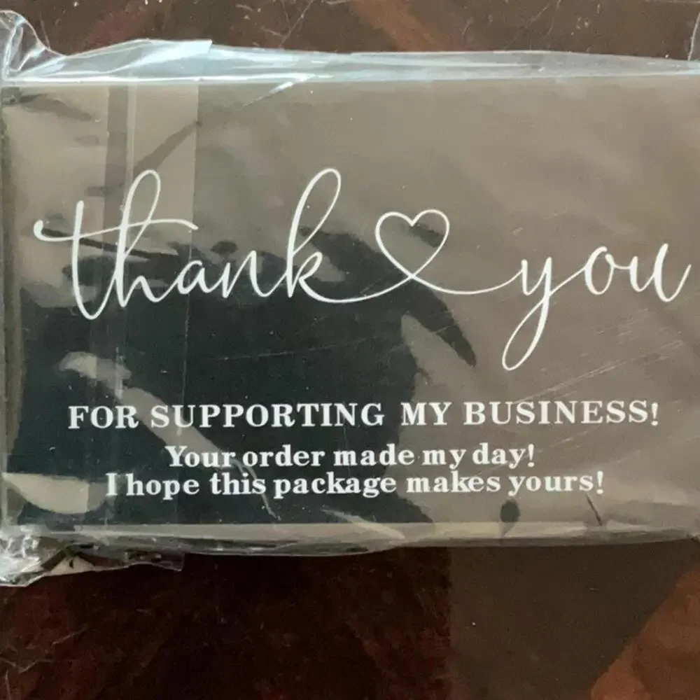 550 Thank you business cards and stickers